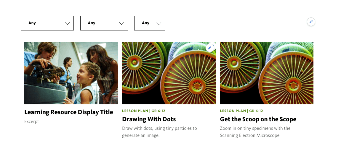 Learning Resources views reference example