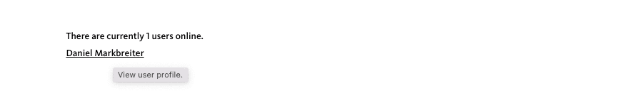 Who's Online views reference example